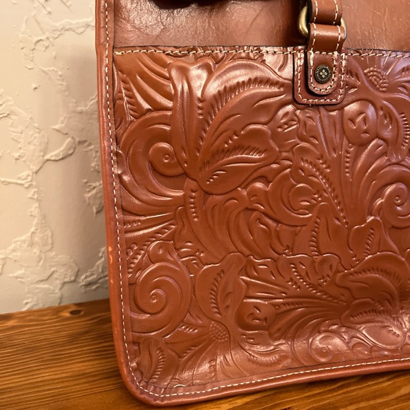 Authentic Patricia Nash Tooled Leather Tote Purse - Picture 8 of 15